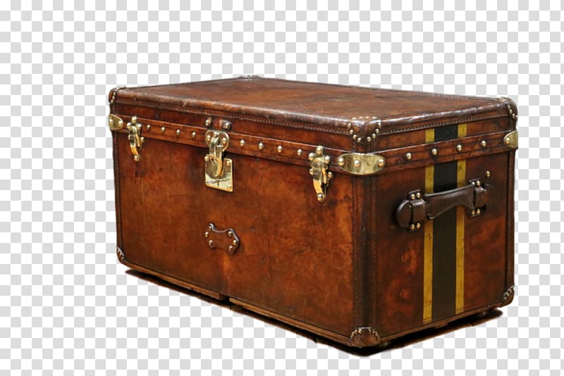 Trunk Table Louis Vuitton Chest Leather, table transparent background PNG clipart
