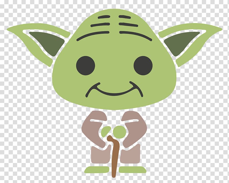 Star Wars Master Yoda art, Yoda Greeting card Fathers Day Christmas card, Cartoon monster transparent background PNG clipart