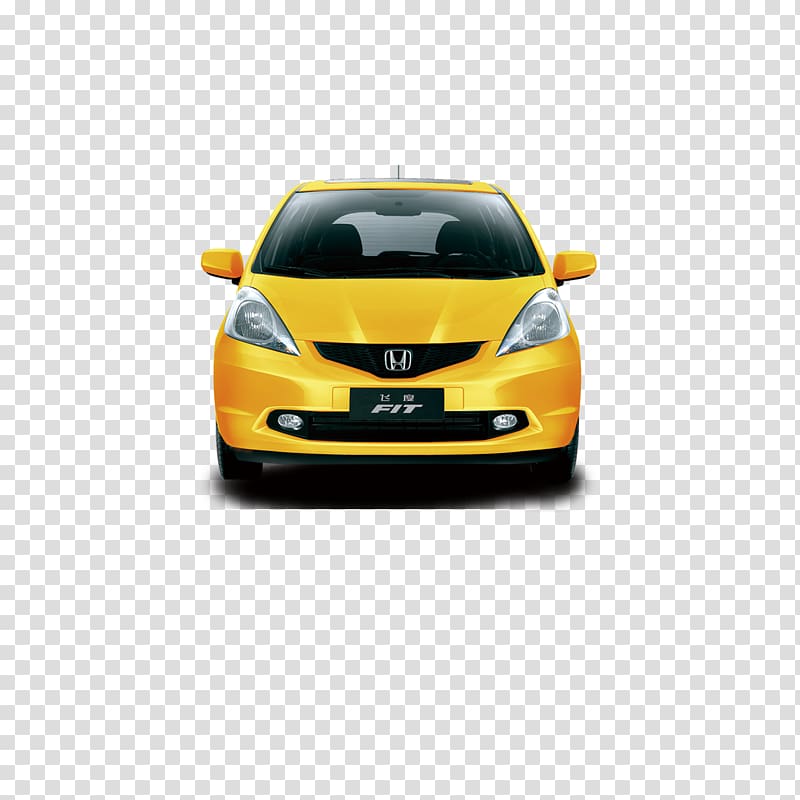 Car Honda Fit Guangqi Honda Suzuki Swift, Yellow honda car transparent background PNG clipart