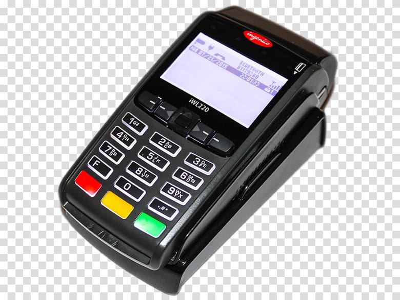 Feature phone Payment terminal Ingenico Point of sale Ogone, Credit Card Machine transparent background PNG clipart