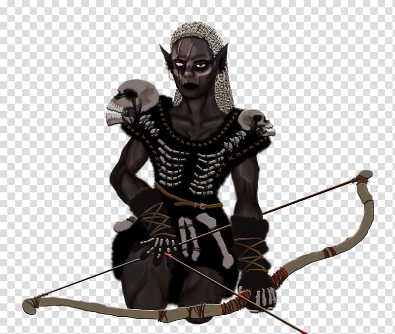 Dungeons & Dragons Drow Ranger Tiefling Dark elves in fiction, necromancer dungeons and dragons transparent background PNG clipart