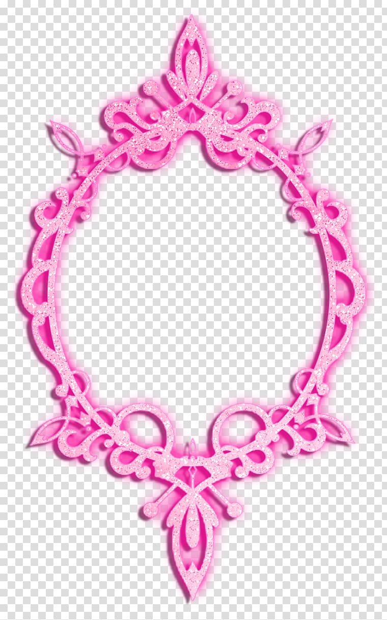 oval pink frame filter, Glitter frame Pink , Pink Sparkle transparent background PNG clipart