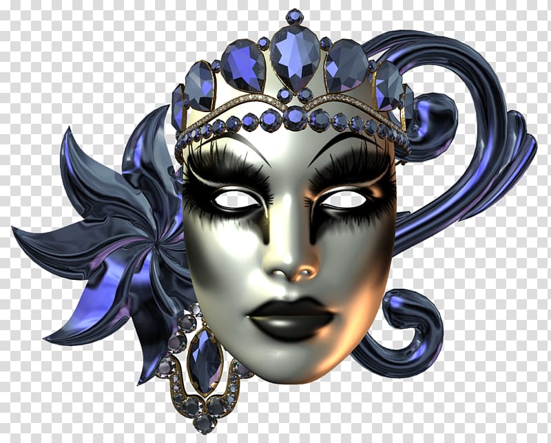 black and purple masquerade mask, Carnival of Venice Mardi Gras in New Orleans Mask, Beautiful Carnival Mask transparent background PNG clipart