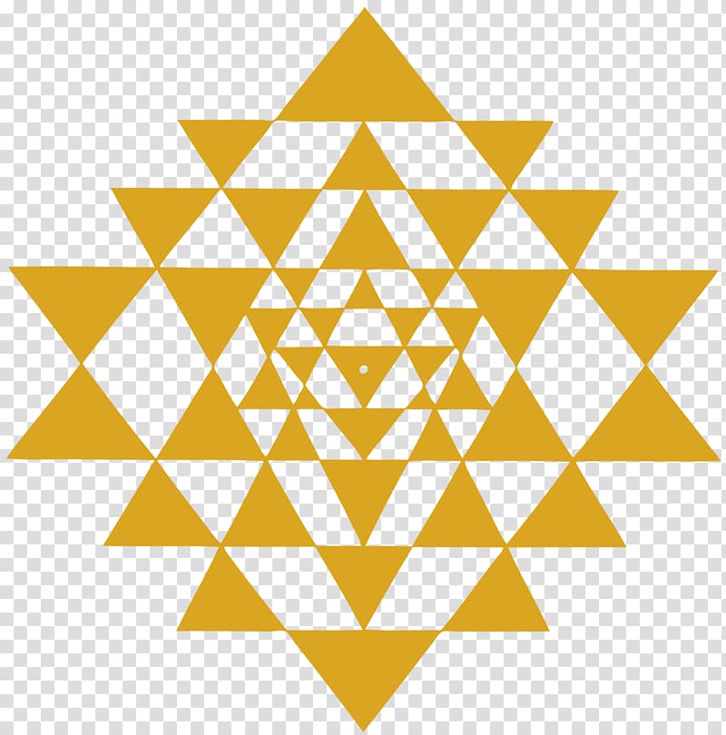 Sri Yantra Chakra Sacred geometry Mandala, triangle transparent background PNG clipart