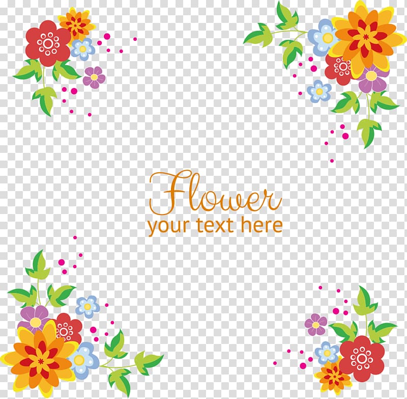 multicolored petaled flowers , flowers background border transparent background PNG clipart