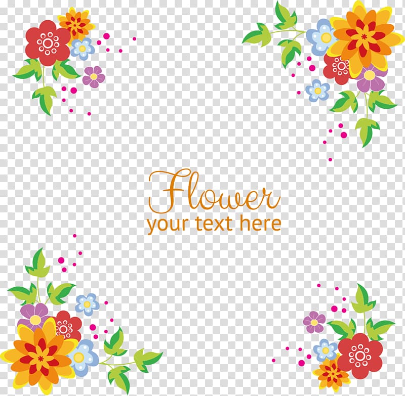 35+ Ide Transparent Background Border Line Floral Design Flower Png