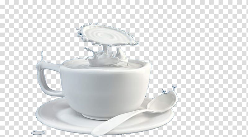 Soured milk Coffee cup Cow\'s milk, yogurt transparent background PNG clipart