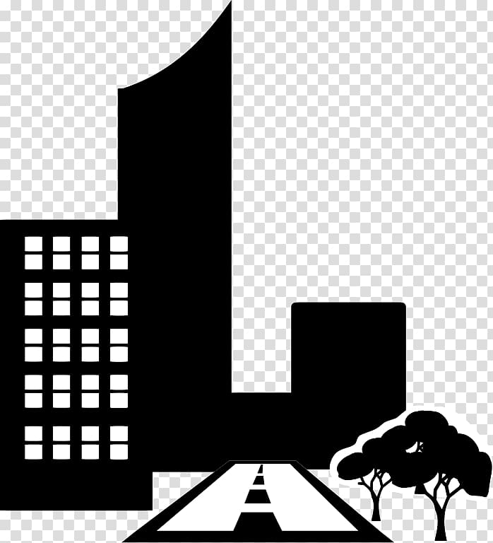 Pictogram Information, black gray city silhouette transparent background PNG clipart