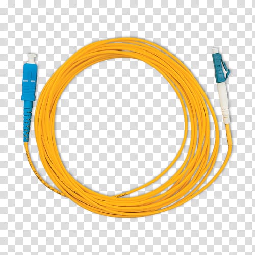 Fiber optic patch cord Single-mode optical fiber Patch cable Electrical cable, fiber optic connectors sma transparent background PNG clipart