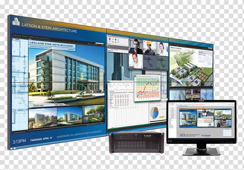 Computer Monitors Video wall Display device Liquid-crystal display Planar Systems, Computer transparent background PNG clipart