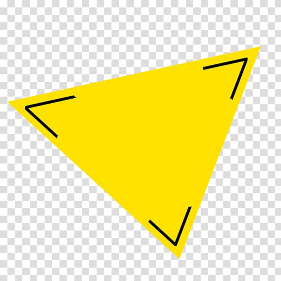 Yellow Triangle, triangle transparent background PNG clipart