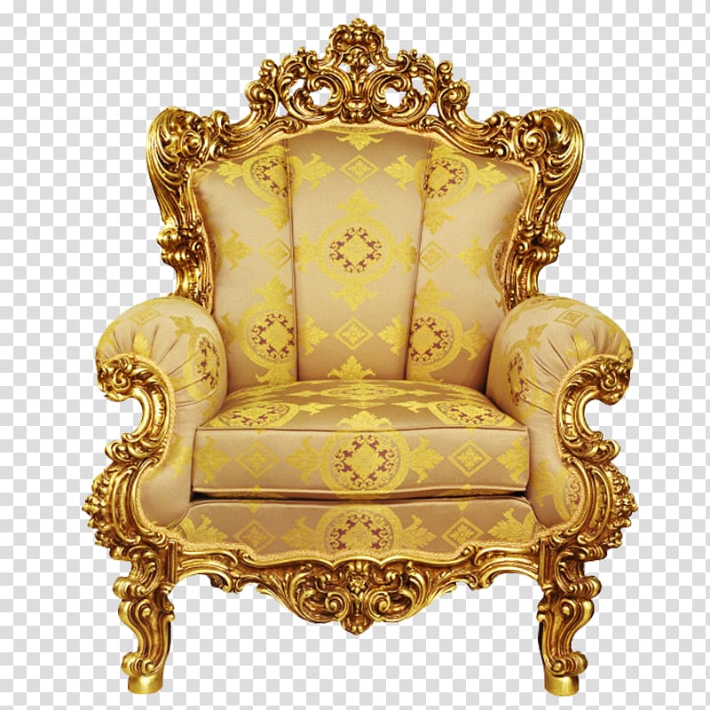 Table Chair Furniture Throne, Magnificent sofa transparent background PNG clipart