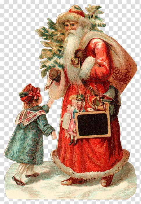 Santa Claus Victorian era Bokmärke Paper Christmas, santa claus transparent background PNG clipart
