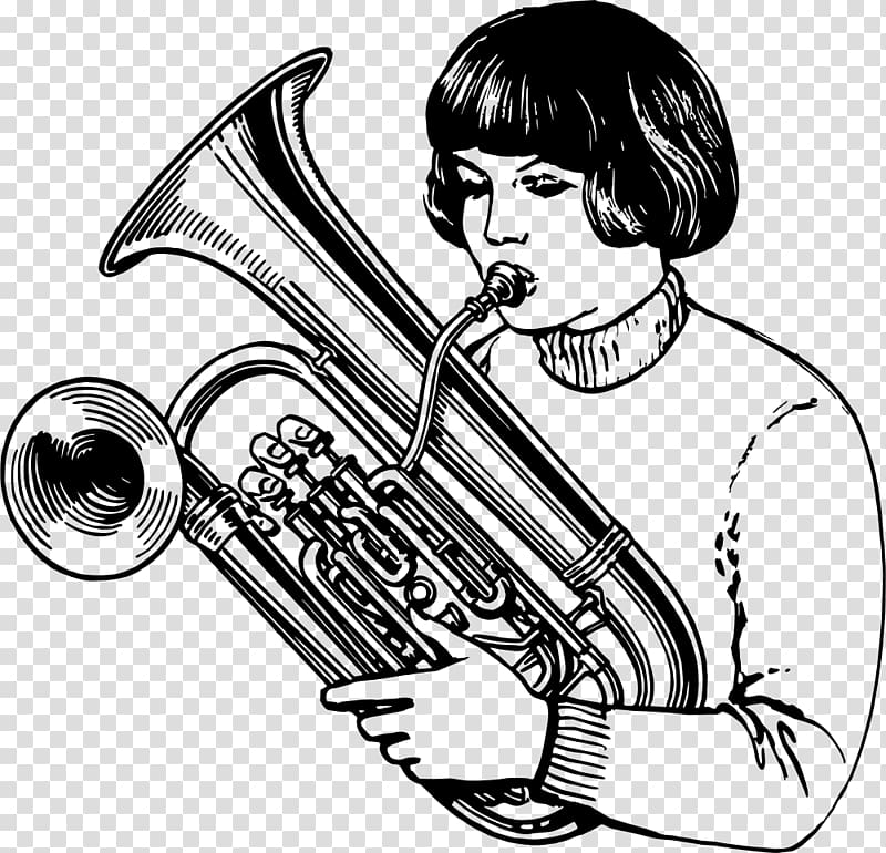 Cornet Double bell euphonium Baritone horn , Trumpet transparent background PNG clipart