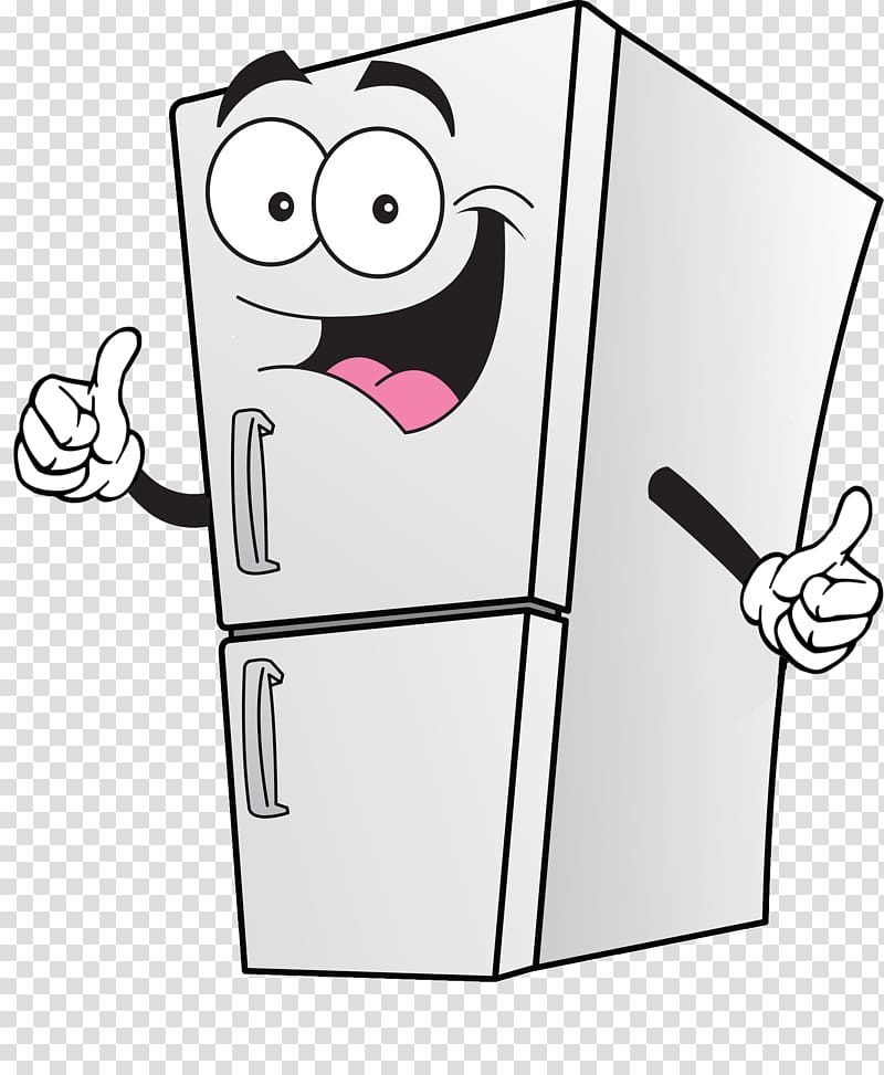 Refrigerator Cartoon , refrigerator transparent background PNG clipart