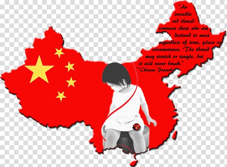 Flag of China Blank map United States, red thread transparent background PNG clipart