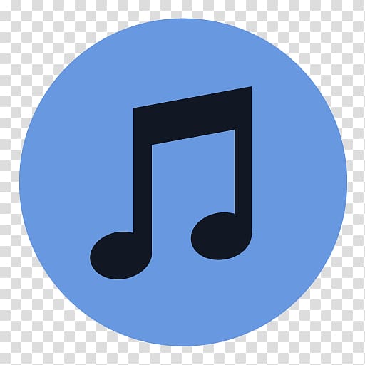 3/4 quarter note , blue angle symbol, Appicns iTunes transparent background PNG clipart