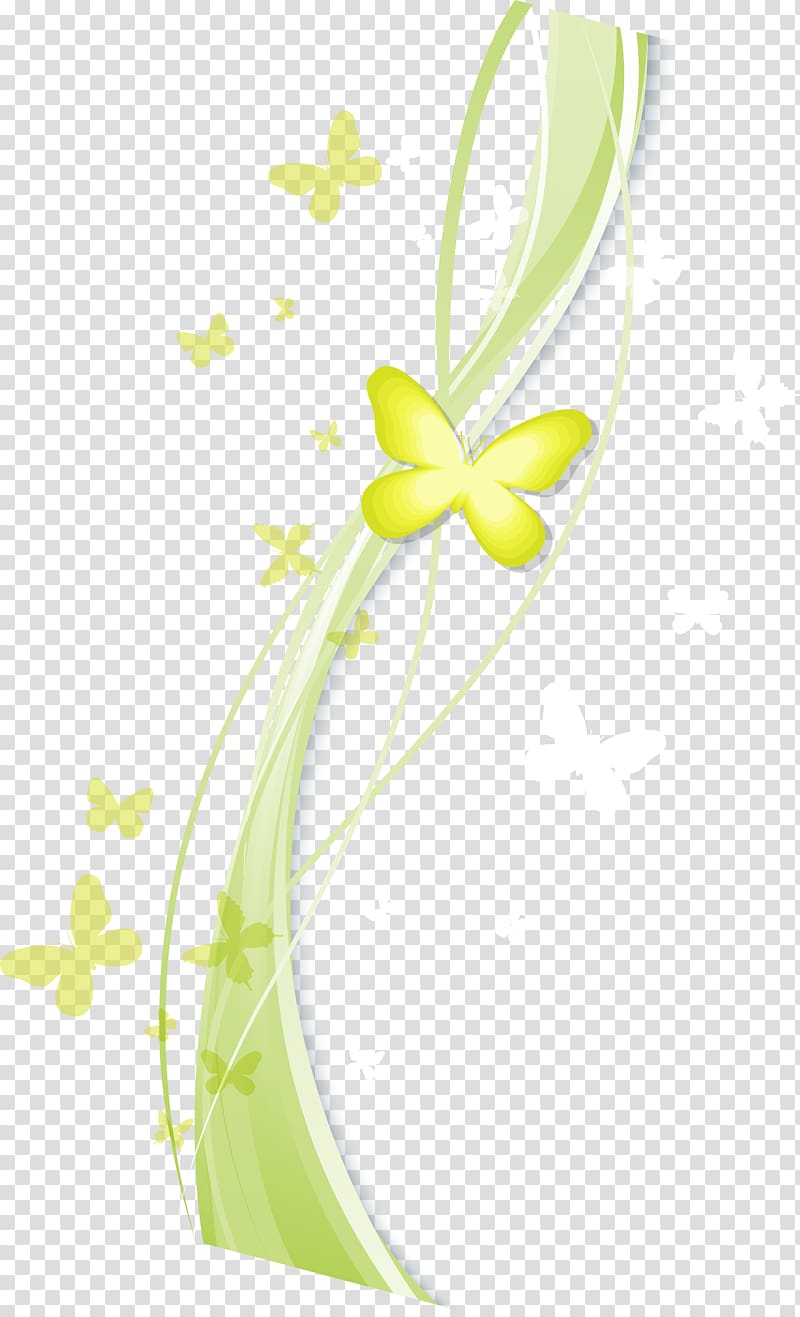 flying butterflies illustration, Green Poster Fashion, Green background pattern tech fashion transparent background PNG clipart