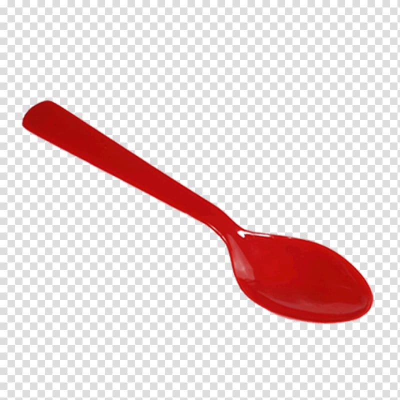 Wooden spoon Red plastic Tool, spoon transparent background PNG clipart