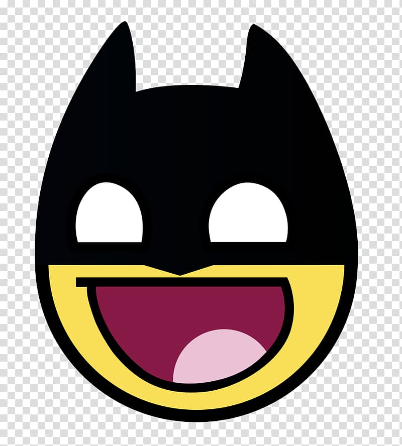 Batman Smiley T-shirt Emoticon , awesome transparent background PNG clipart