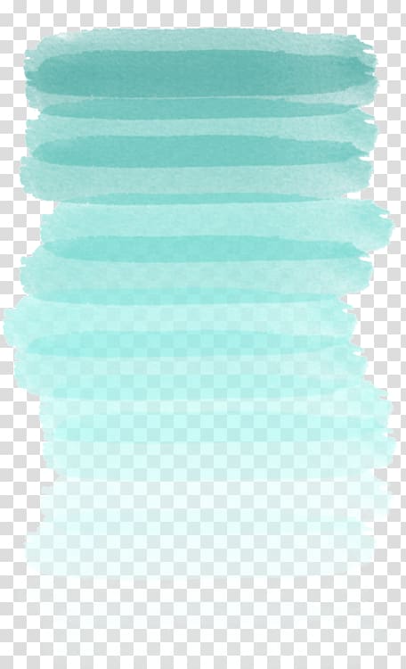 teal illustration, Ombré Watercolor painting Blue Tints and shades, paint transparent background PNG clipart