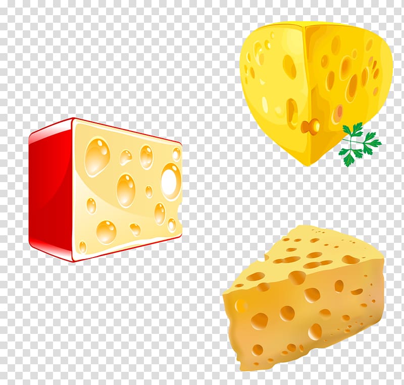 Emmental cheese Gruyxe8re cheese Cheddar cheese, Cheese block material transparent background PNG clipart