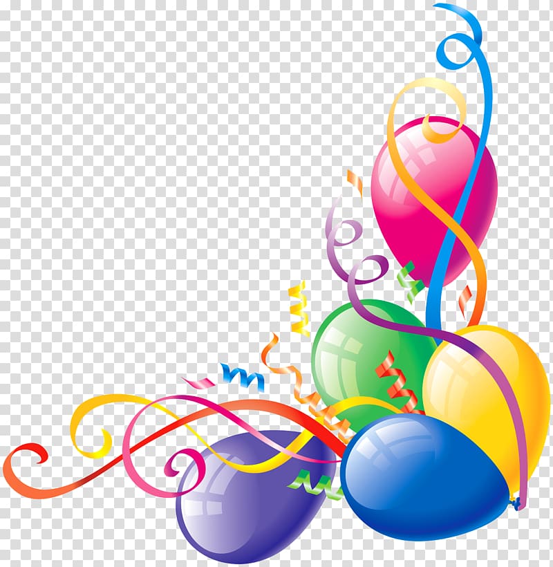 Balloon Birthday , Large Balloons Deco , balloons illustration transparent background PNG clipart