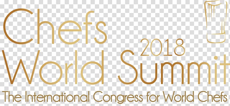 Chefs World Summit Logo Brand, kiss gold transparent background PNG clipart