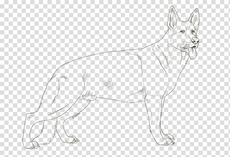Dog breed German Shepherd Puppy Line art Old English Sheepdog, puppy transparent background PNG clipart