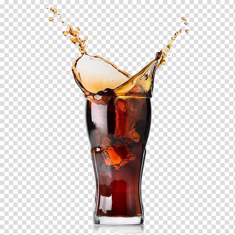 Fizzy Drinks Coca-Cola Rum and Coke Ice cube, coca cola transparent background PNG clipart