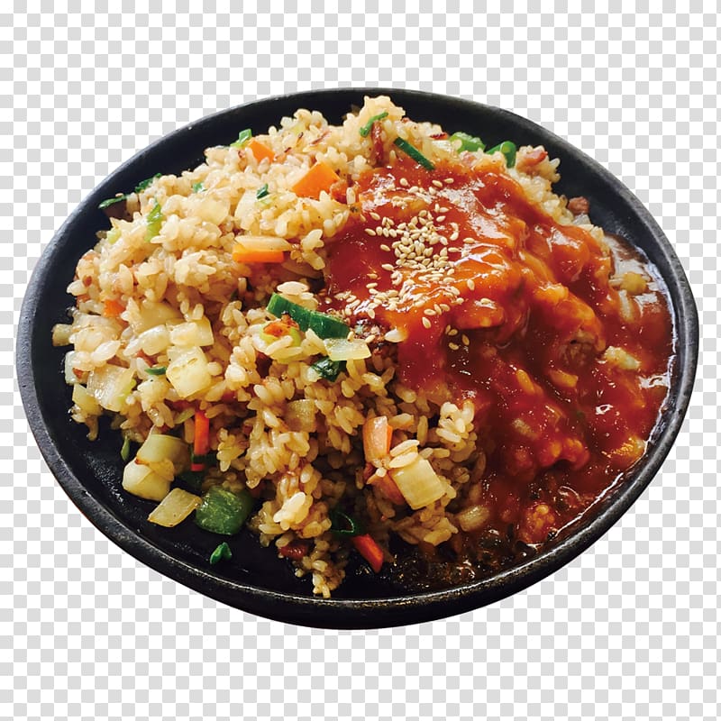 Kimchi fried rice Korean cuisine Indian cuisine Chinese cuisine, Yangzhou fried rice transparent background PNG clipart