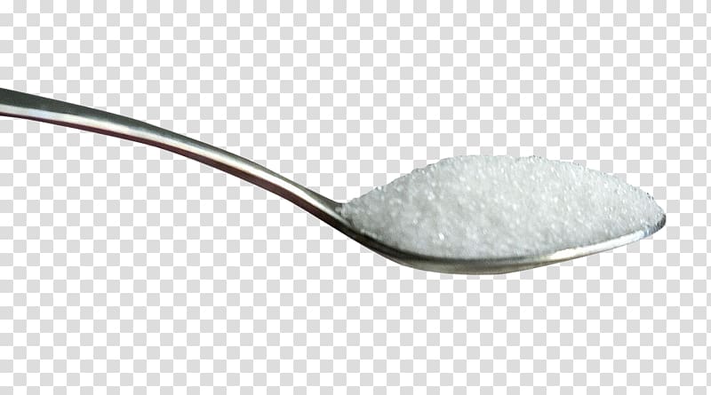 white powder on gray spoon, Spoon Material, Sugar transparent background PNG clipart