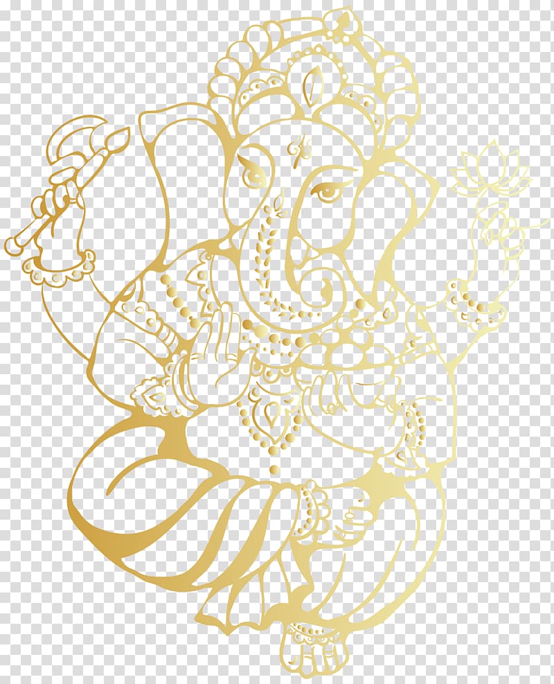 Lord Ganesha sketch, Ganesha Hinduism , Sri Ganesh transparent background PNG clipart