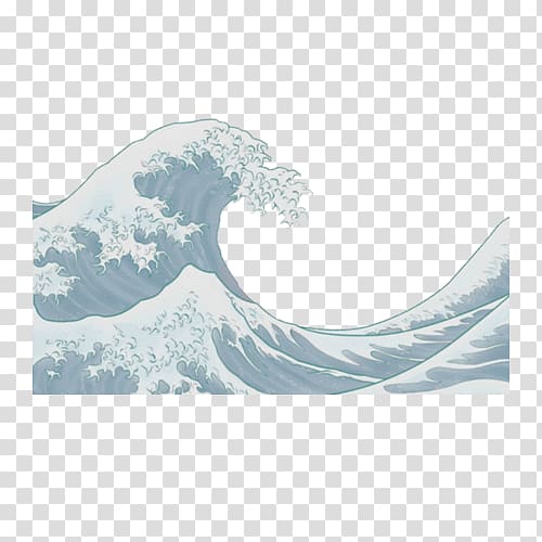 The Great Wave off Kanagawa Japanese art Painting, japan transparent background PNG clipart