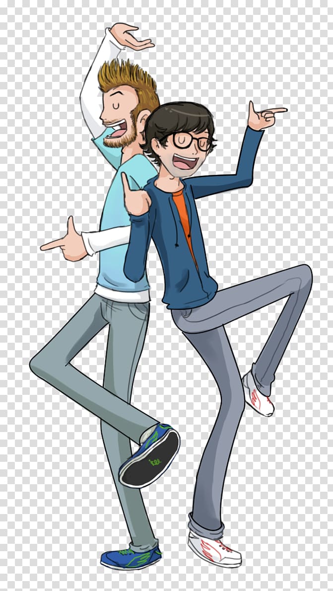 Rhett and Link YouTube Fan art Drawing , youtube transparent background PNG clipart