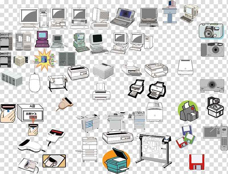 Printer Computer copier, Computer printers copiers disk transparent background PNG clipart