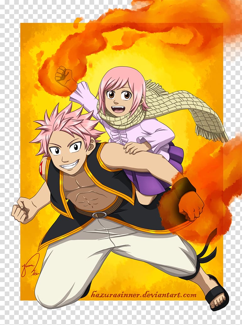 Natsu Dragneel Gray Fullbuster Erza Scarlet Dragonslayer Fairy Tail, cute mother transparent background PNG clipart