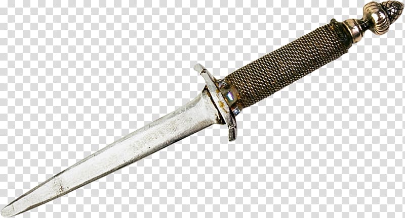 Bowie knife Hunting knife Dagger, The cold steel sword transparent background PNG clipart