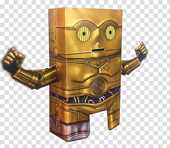 C-3PO R2-D2 Star Wars Paper model, star wars transparent background PNG clipart