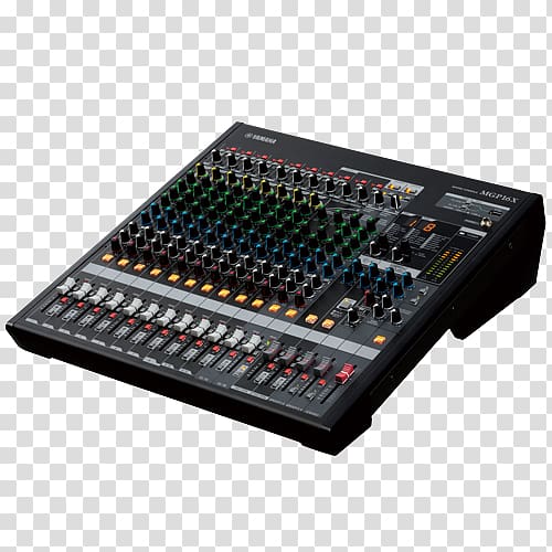 Audio Mixers Yamaha MGP16X 19-inch rack Digital mixing console Analog signal, Mackie 1604vlz Pro transparent background PNG clipart