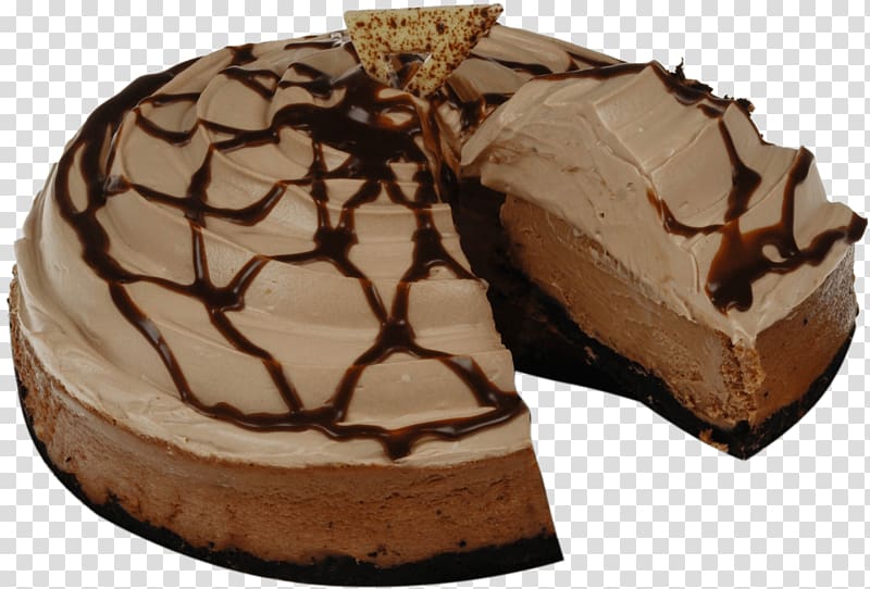 Chocolate cake Fudge Cheesecake Mousse, cheesecake transparent background PNG clipart