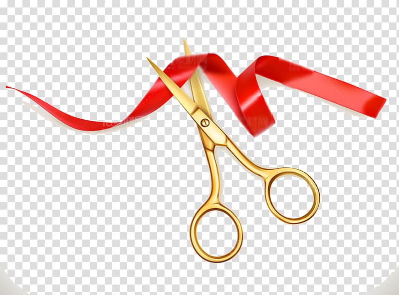 scissors cut the ribbon festivals transparent background PNG clipart