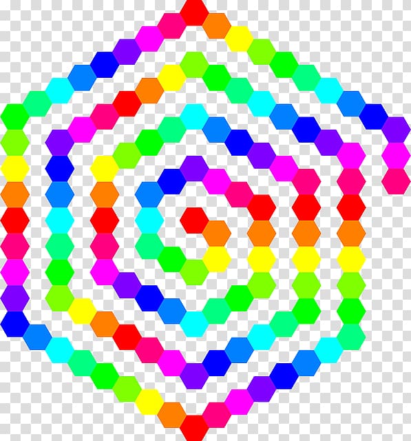 Hexagon Color Circle , colored hexagon transparent background PNG clipart