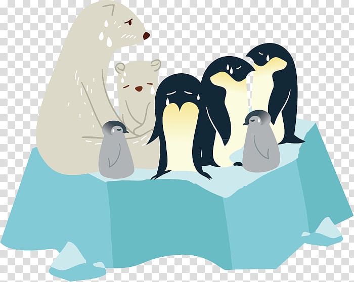 Microsoft PowerPoint Arctic Template Presentation slide, Penguins on ice transparent background PNG clipart