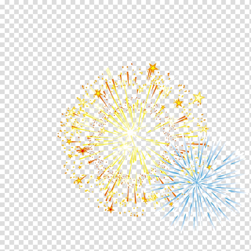 Petal Yellow Illustration, Colorful fireworks transparent background PNG clipart