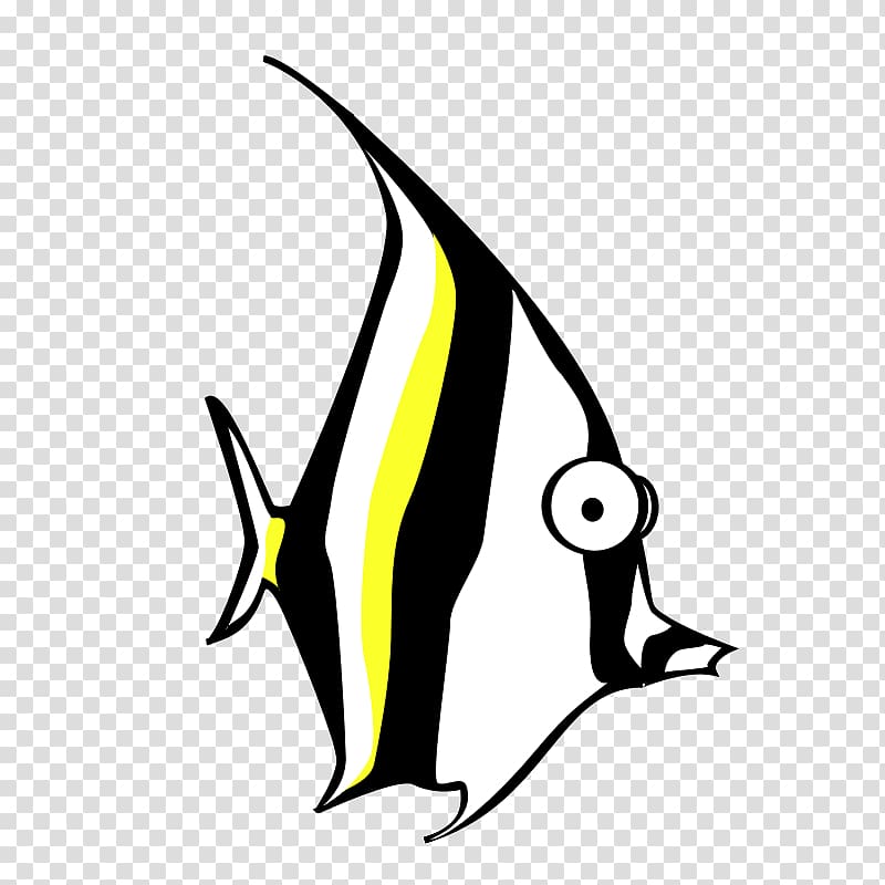 Pterophyllum altum , Cartoonfish transparent background PNG clipart