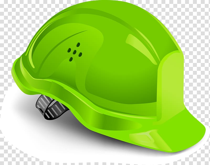 Hard hat Green Bicycle helmet, green helmets transparent background PNG clipart