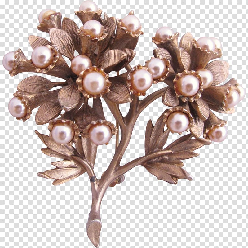 Imitation pearl Brooch Jewellery Brown, Jewellery transparent background PNG clipart