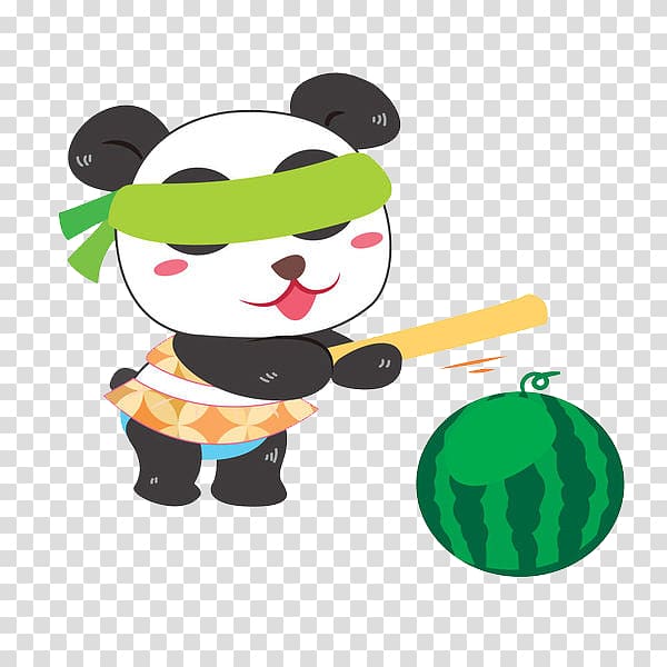 Giant panda , A panda that covers its eyes transparent background PNG clipart