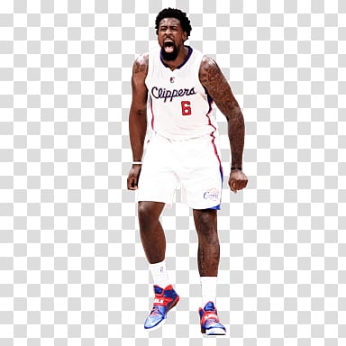 Los Angeles Clippers 6 Deandre Jordan, Deandre Jordan Rage transparent background PNG clipart